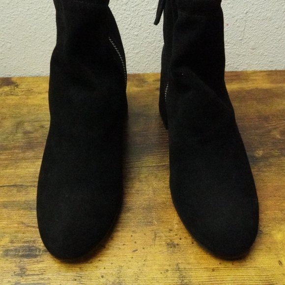 Eileen Fisher Black Suede Ankle Boots Womens 7 - Picture 3 of 7